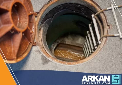 فتحة مانحول مفتوحة توضح عمليات تسليك بلاعات ابوظبي وفحص خطوط الصرف الصحي من الداخل.