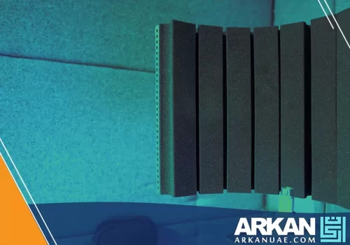 أمواج من الواح عزل صوت في دبي، توفر حماية فعالة ضد الضوضاء في المساحات الداخلية.